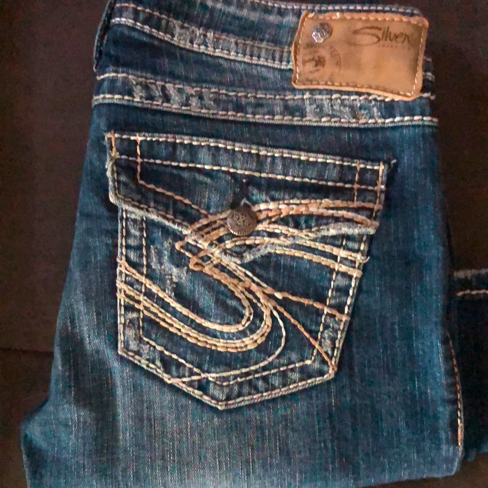 Silver bootcut jeans